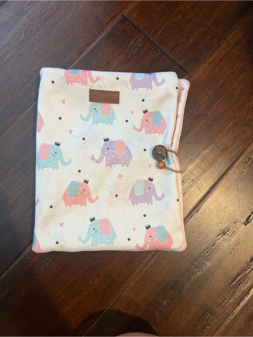 Diaper bag organizer Elephant Print Travel Pouch - Pink, Purple, Mint